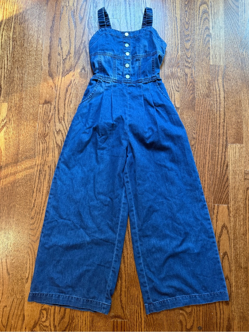 Habitual Denim Wide-Leg Jumpsuit Sz 10